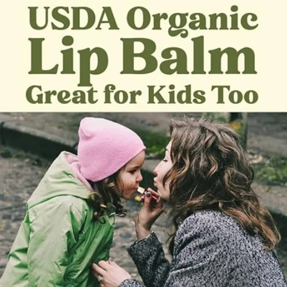 (4 Pack) Organic Best Lip Balm Repair Chapstick For Dry Cracked Lips Mint Flavor - Picture 4 of 7